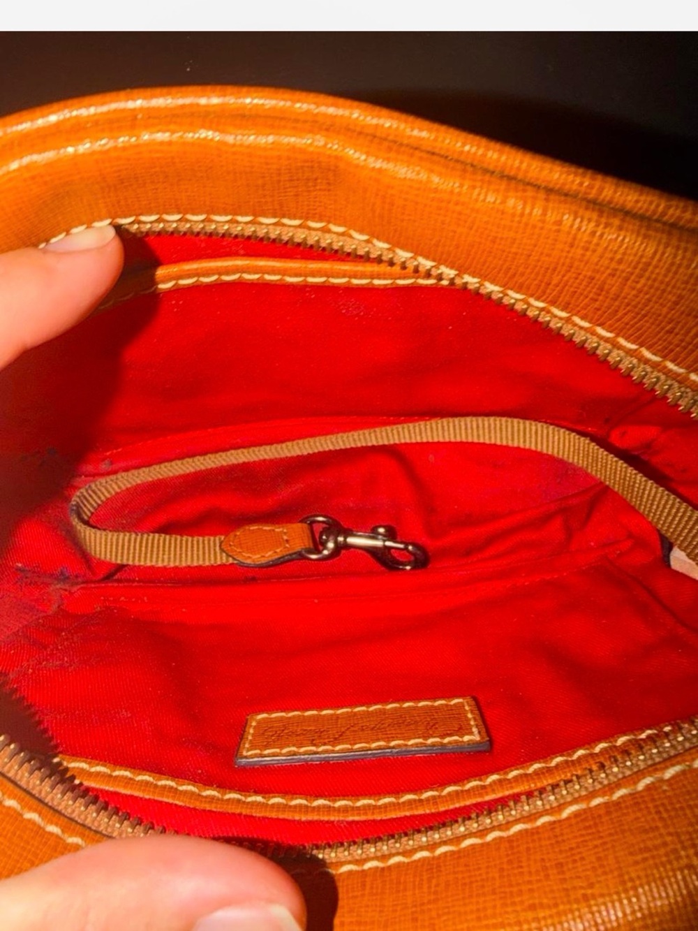 Dooney & Bourke Saffiano Leather Sawyer Crossbody bag - Picture 5 of 8
